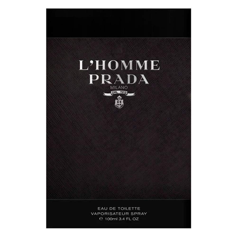 Prada L'Homme Eau De Toilette Spray, 3.4 Fluid Ounce