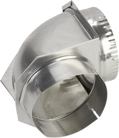Whirlpool 4396006RW Genuine OEM Dryer Vent Elbow Connector, 90-Degree Close-Turn, 4-Inch Aluminum Space-Saver Accessory