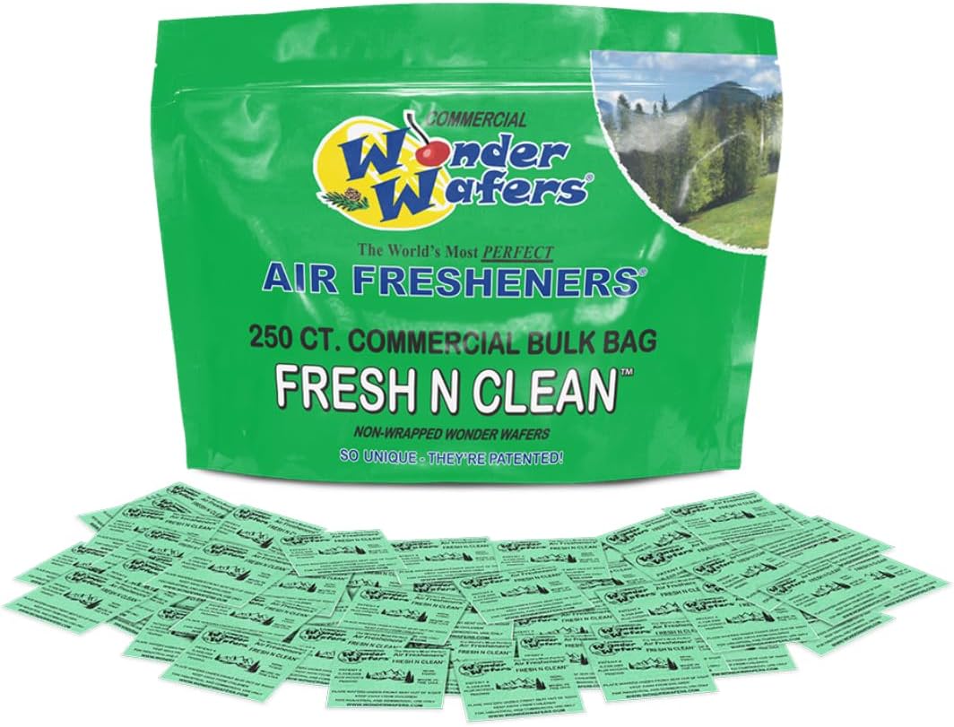 Wonder Wafers 10CT Individually Wrapped Air Fresheners CREAMY VANILLA