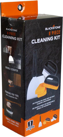 Blackstone® Griddle Cleaning Kit, 8 Pieces, Black/Orange/Silver