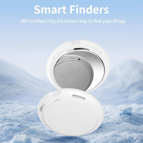 2 Pack Tracker Tags Finder Apple Find My MFi Certified Waterproof iOS Only