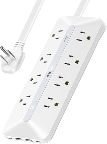 Anker Power Strip, 900J Surge Protector, 35W Max