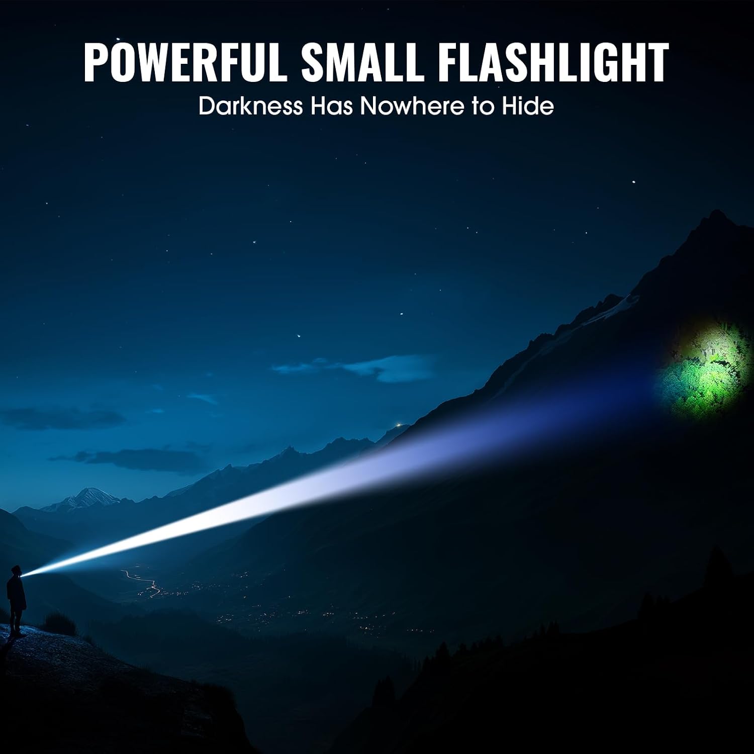 Banral Rechargeable Small Powerful Flashlights, Pocket Mini LED Flash Light