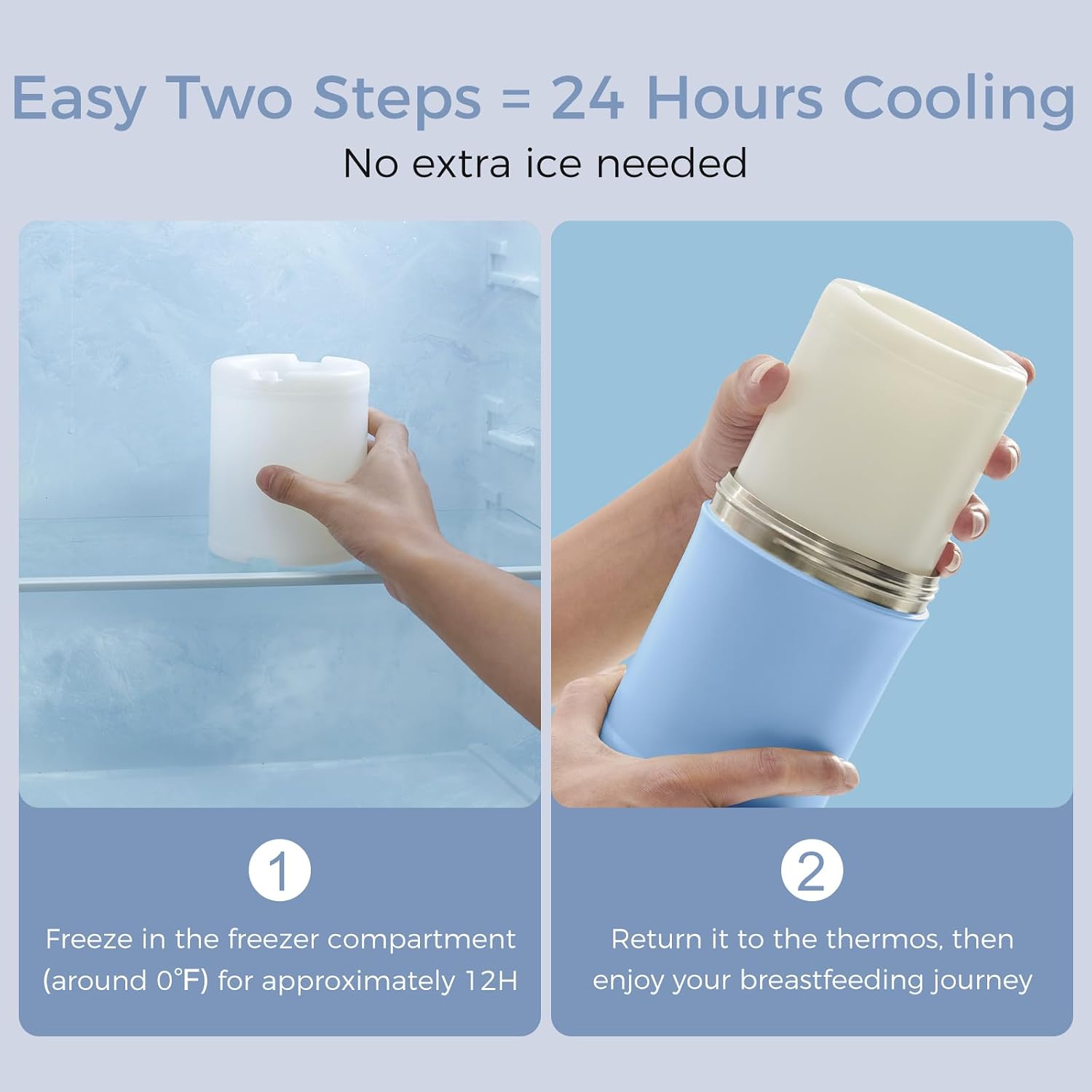 Momcozy 22oz Portable Breastmilk Cooler for 24H Outdoor, Newborn Essentials