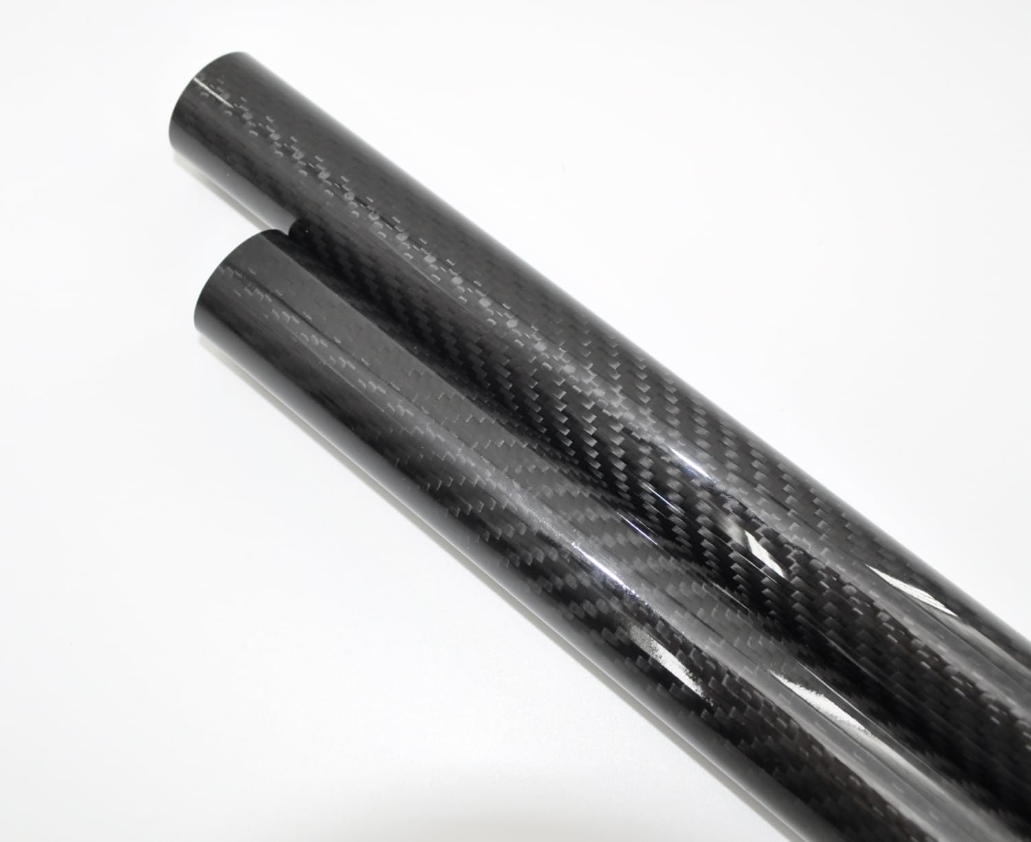 1pcs Roll Wrapped Carbon Fiber Tube/Tubing/Shaft OD 20mm X ID 16mm X Length 1000mm 3K Glossy Twill Weave Surface