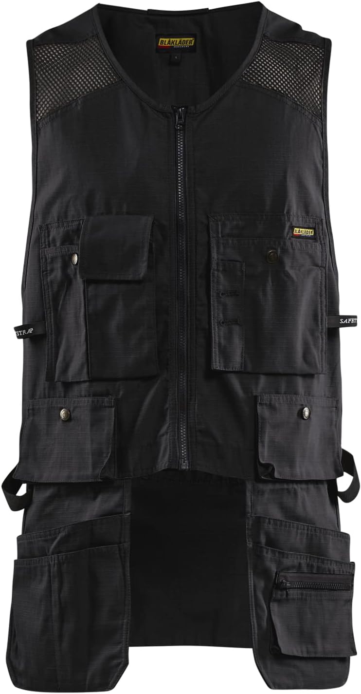 Blaklader Men's Ripstop Kangaroo Mesh Work Vest with Utility Pockets