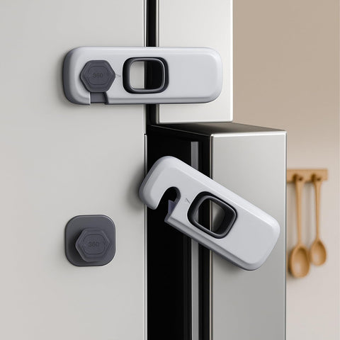5 Pack Child Safety Refrigerator Lock with Adhesive Pads for Kids
