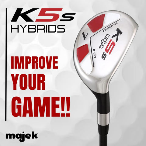 Majek Golf Mens All Hybrid #7 Senior Flex Right Handed New Utility A Flex Graphite Golf Club