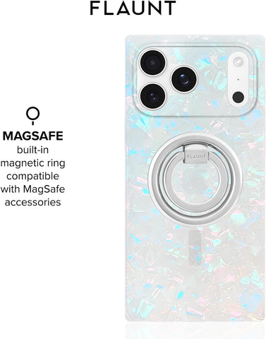 Flaunt Official Square iPhone 17 Pro Max Case - Opal Shell