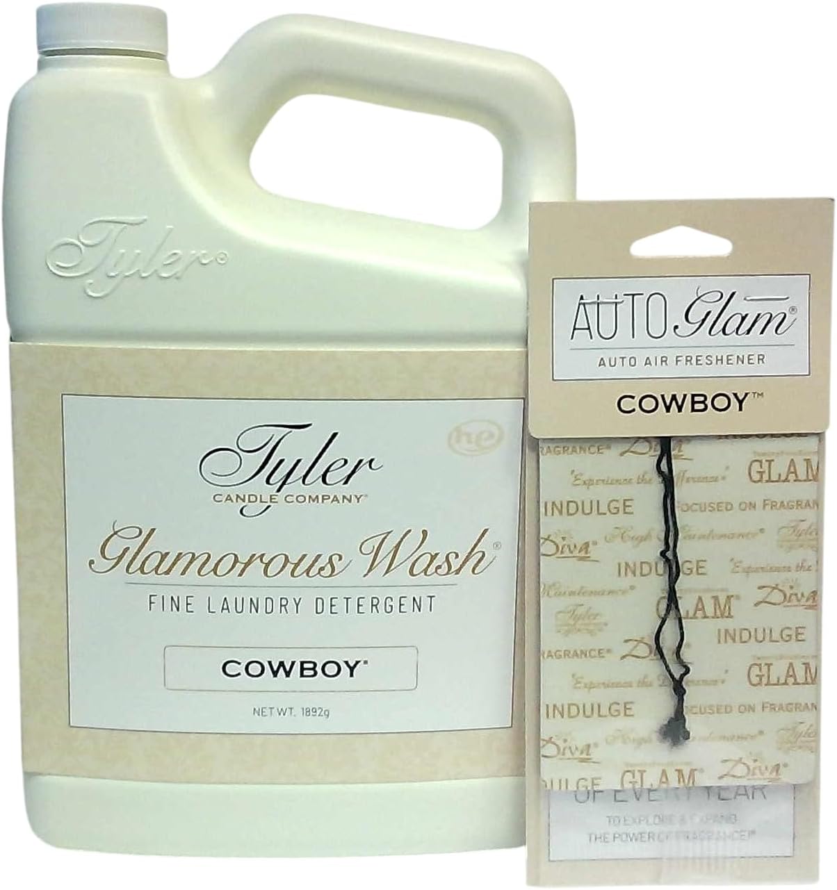 Tyler Candle Company, Laundry Wash, Cowboy fragrance, 16 Fl oz w/Cowboy Autoglam