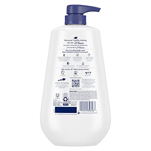 Dove Body Wash with Pump Deep Moisture For Dry Skin Moisturizing Skin Cleanser with 24hr Renewing MicroMoisture Nourishes The Driest Skin, 30.6 Fl Oz (Pack of 3)