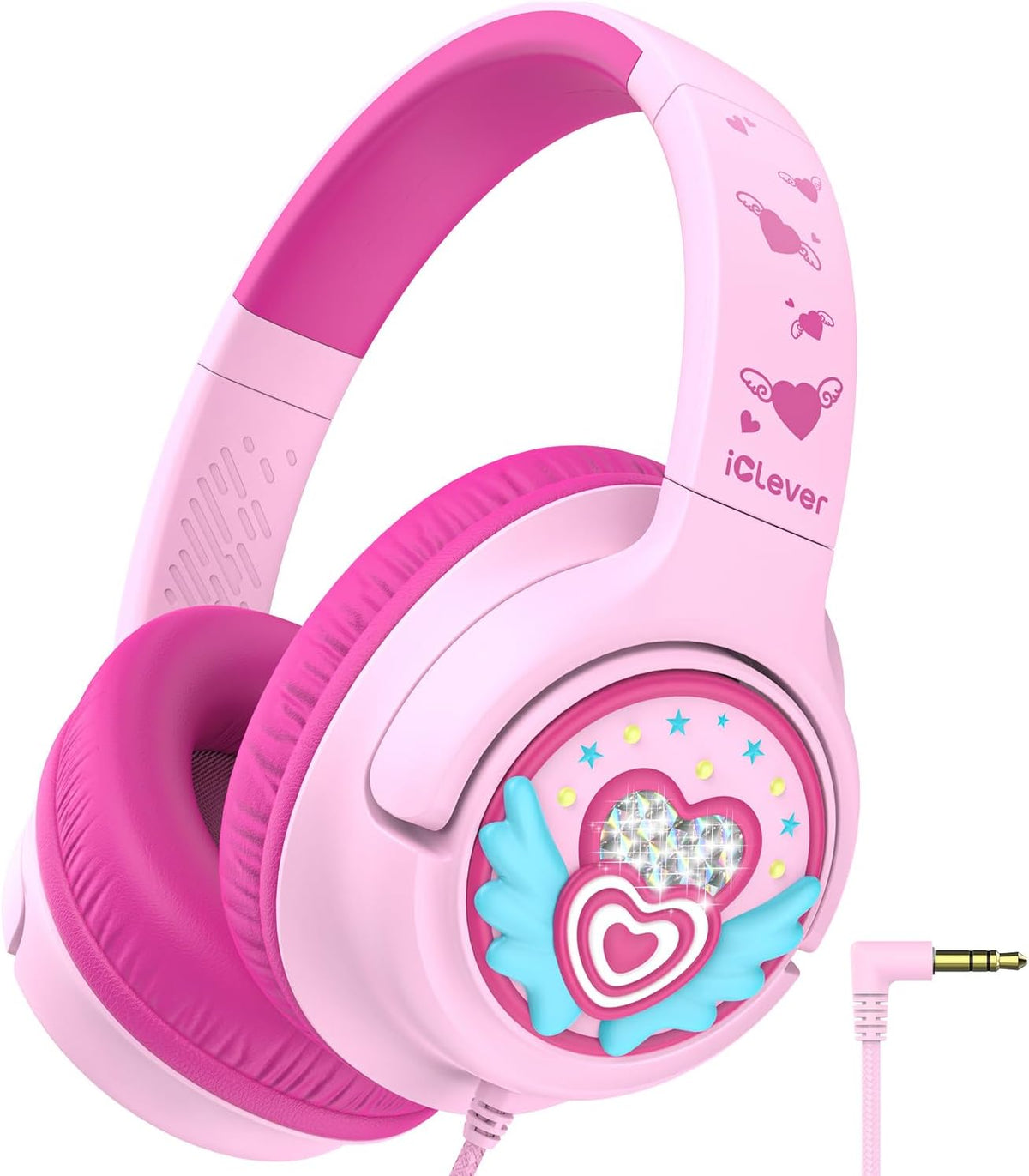 iClever C371 Kids Headphones with Cord for School Boys Girls Travel Gift