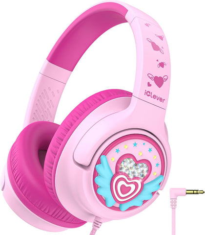 iClever C371 Kids Headphones with Cord for School Boys Girls Travel Gift