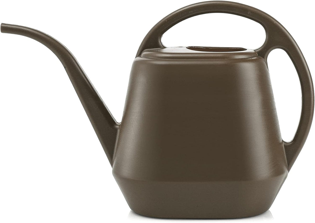Fasmov Plastic Watering Can, 1-Gallon, Deep Gray