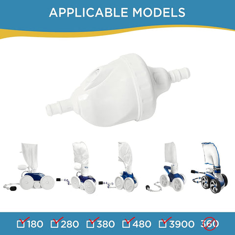 MAKHOON Upgraded G52 Backup Valve Replacement for Cleaner Parts, Compatible with E10, 180, 280, 380, 480, 3900 Pool Cleaner, Longer Life Than OEM G52, Strengthen G53 Gear (2)