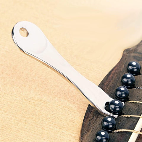 12 Pcs Acoustic Guitar Bridge Pins with Bridge Pin Puller Remover & Guitar Bridge Saddle Nut, Guitar Pegs Replacement Parts and Accessories