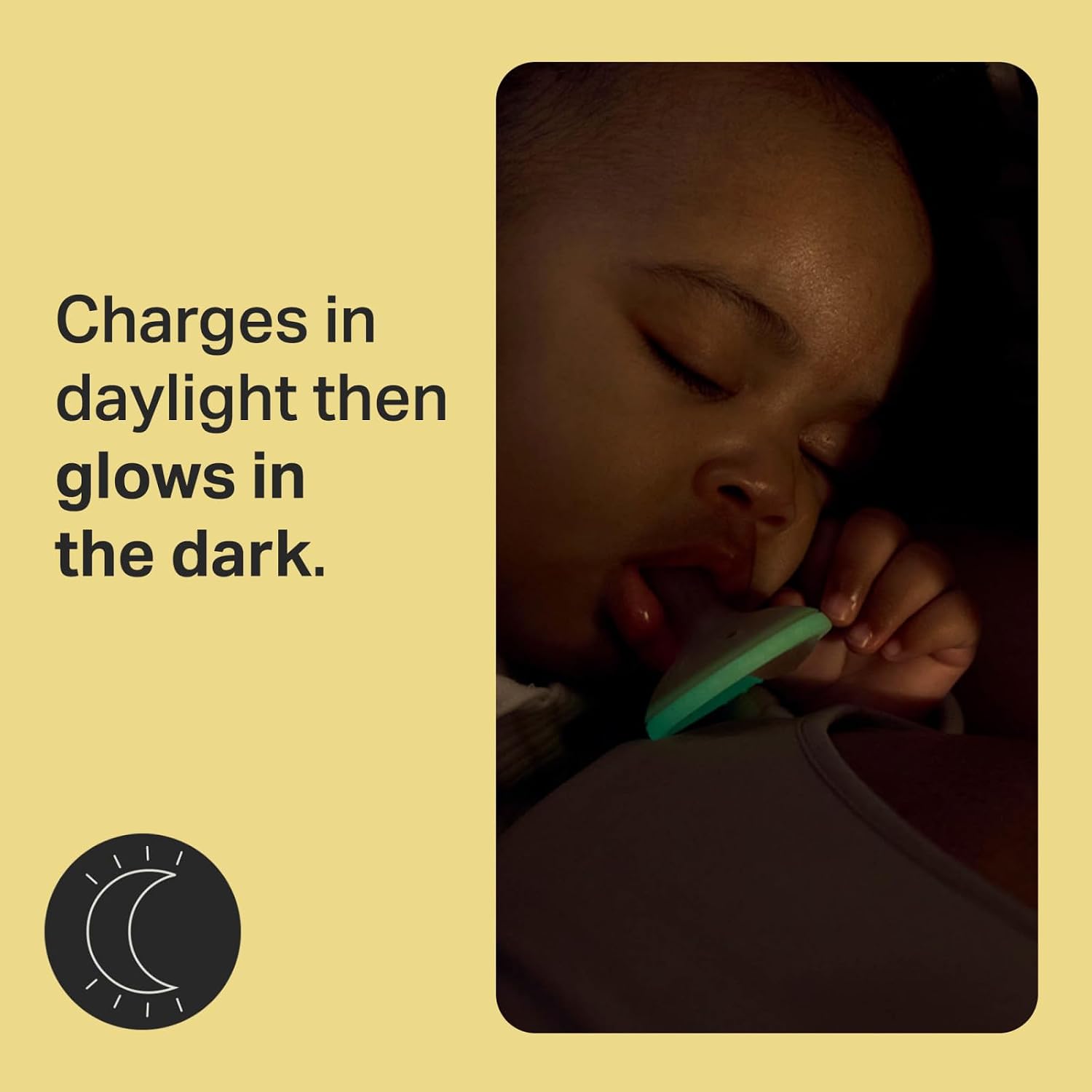 Tommee Tippee Breast-Like Night Pacifier, Glow in Dark, 0-6m, Pack of 4