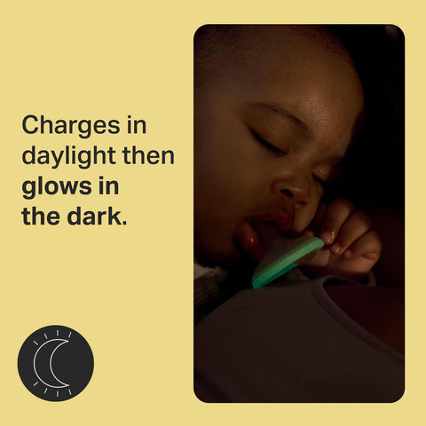 Tommee Tippee Breast-Like Night Pacifier, Glow in Dark, 0-6m, Pack of 4