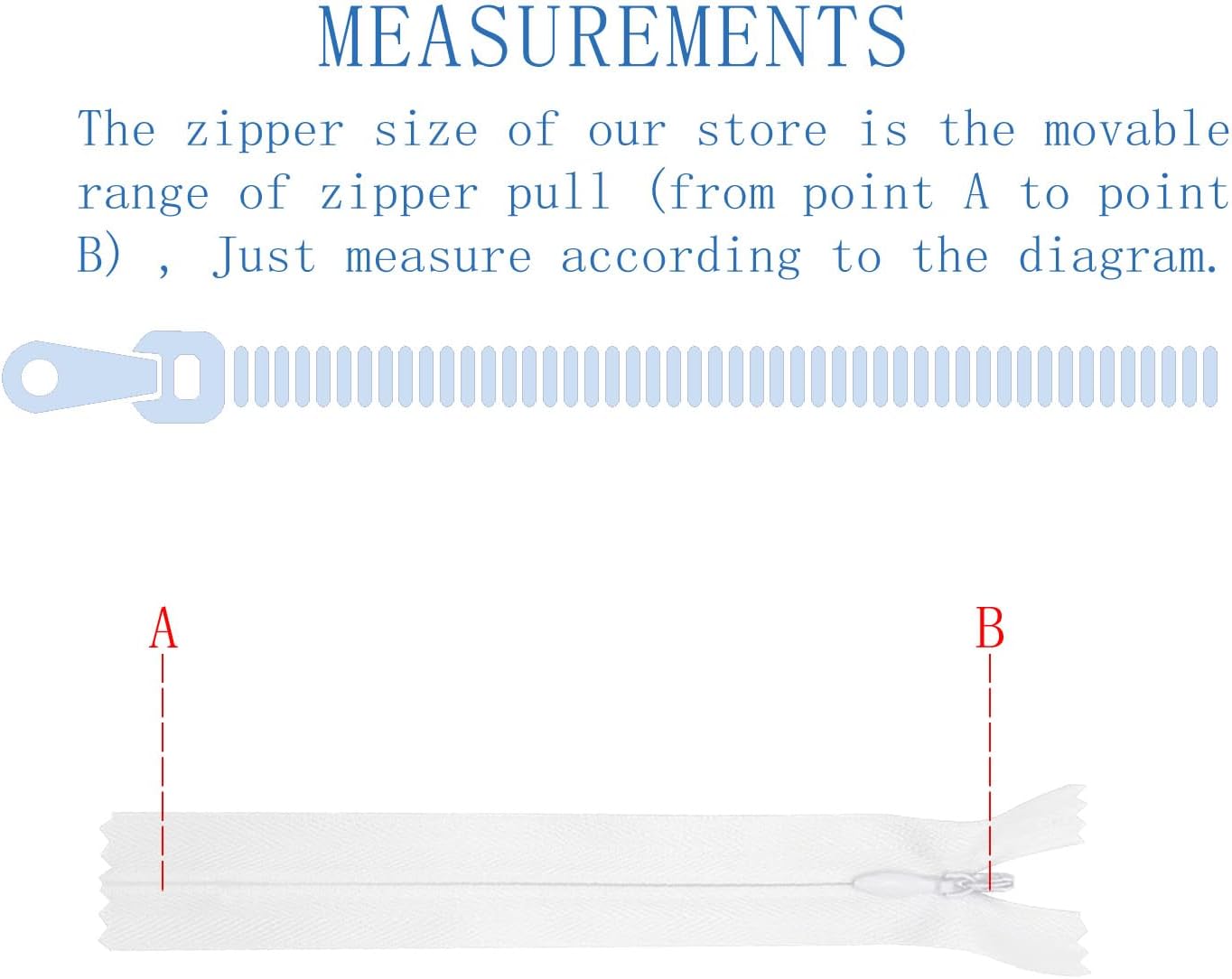 ANPURZII 2PCS #3 18 Inch White Invisible Zippers for Sewing Skirts, Nylon Coil Bulk Zippers for Pocket, Pillow(White 18" 2PCS)