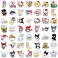 100Pcs Kawaii Stickers, Anime Stickers, Helllokittty Stickers MyMelody&Kuromi Cute Stickers Pack Kids Waterproof Sticker Aesthetic Vinyl Stickers, Skateboard Stickers for Teens Girls Kids