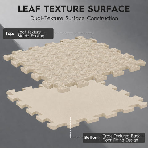 18 Pcs EVA Foam Floor Tiles, Puzzle Exercise Mat Set for Gym