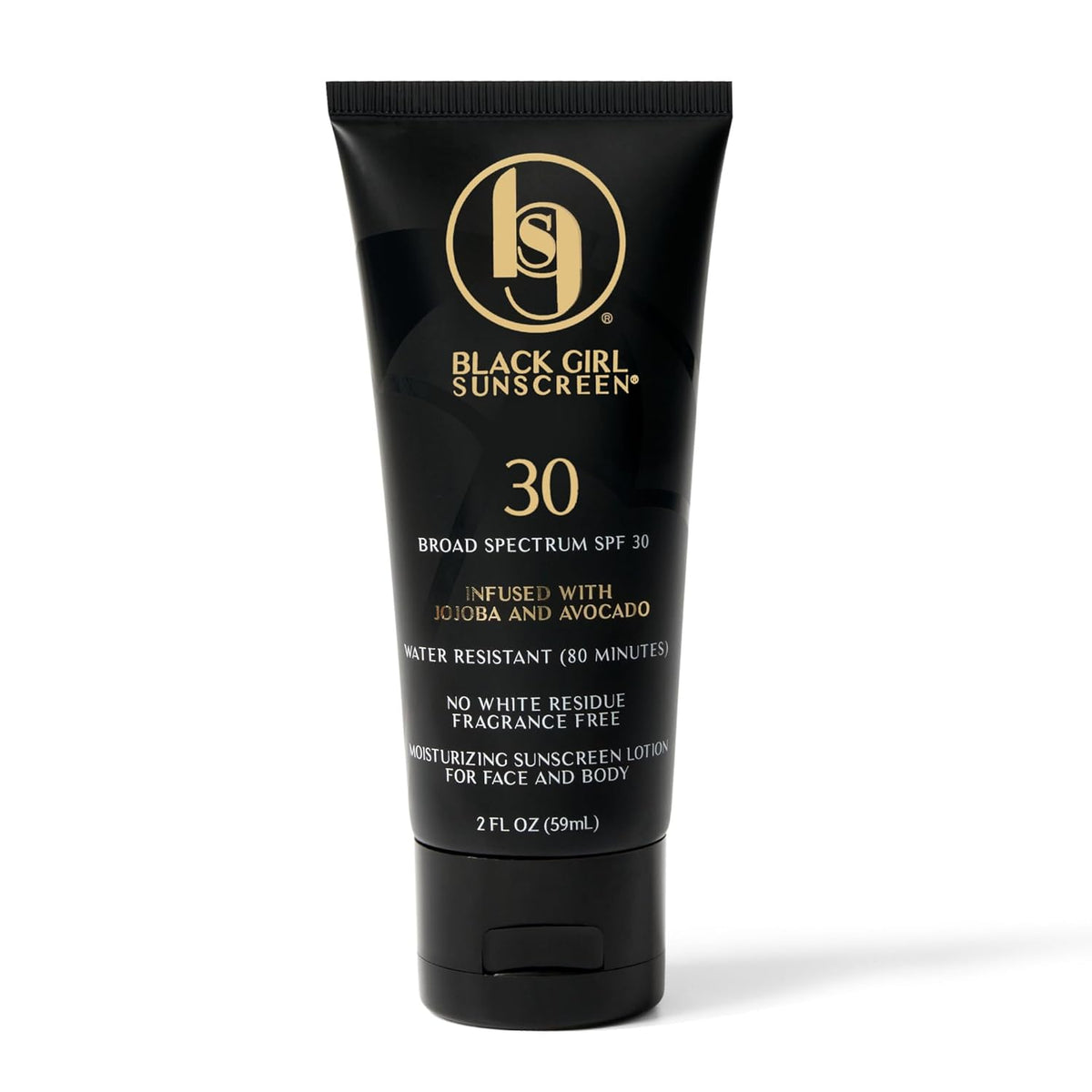 Black Girl Sunscreen Original SPF 30 Face & Body Sunscreen 2 Fl Oz