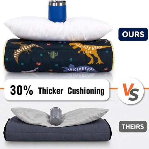 Primlect Toddler Nap Mat with Pillow, Thickened Extra Large Sleeping Bag
