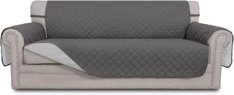 Easy-Going Reversible Couch Cover, 3 Cushion Sofa, X-Large, Gray/Light Gray