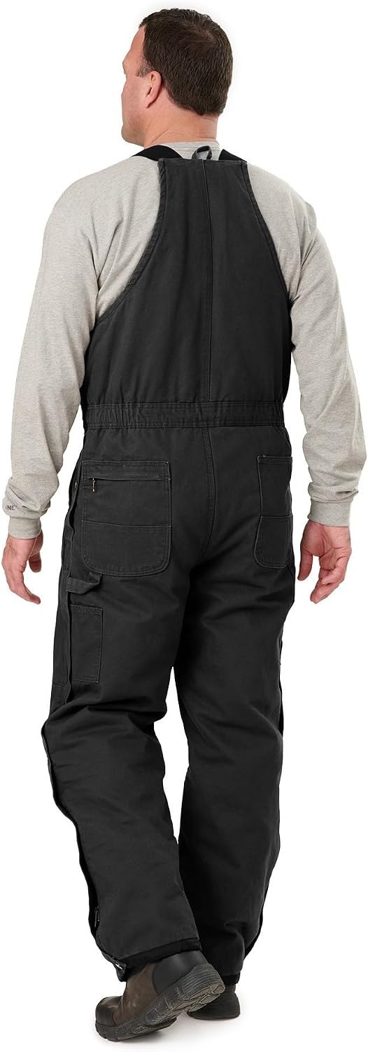 Berne Men's Heartland Insulated Washed Duck Bib Overall