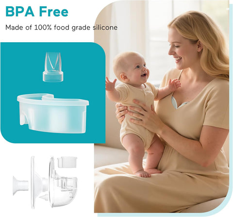 Paruu P16 Diaphragm & Valve Replacement, Only for P16 Wearable Breast Pump, 2 Pack Sets Original Accessories