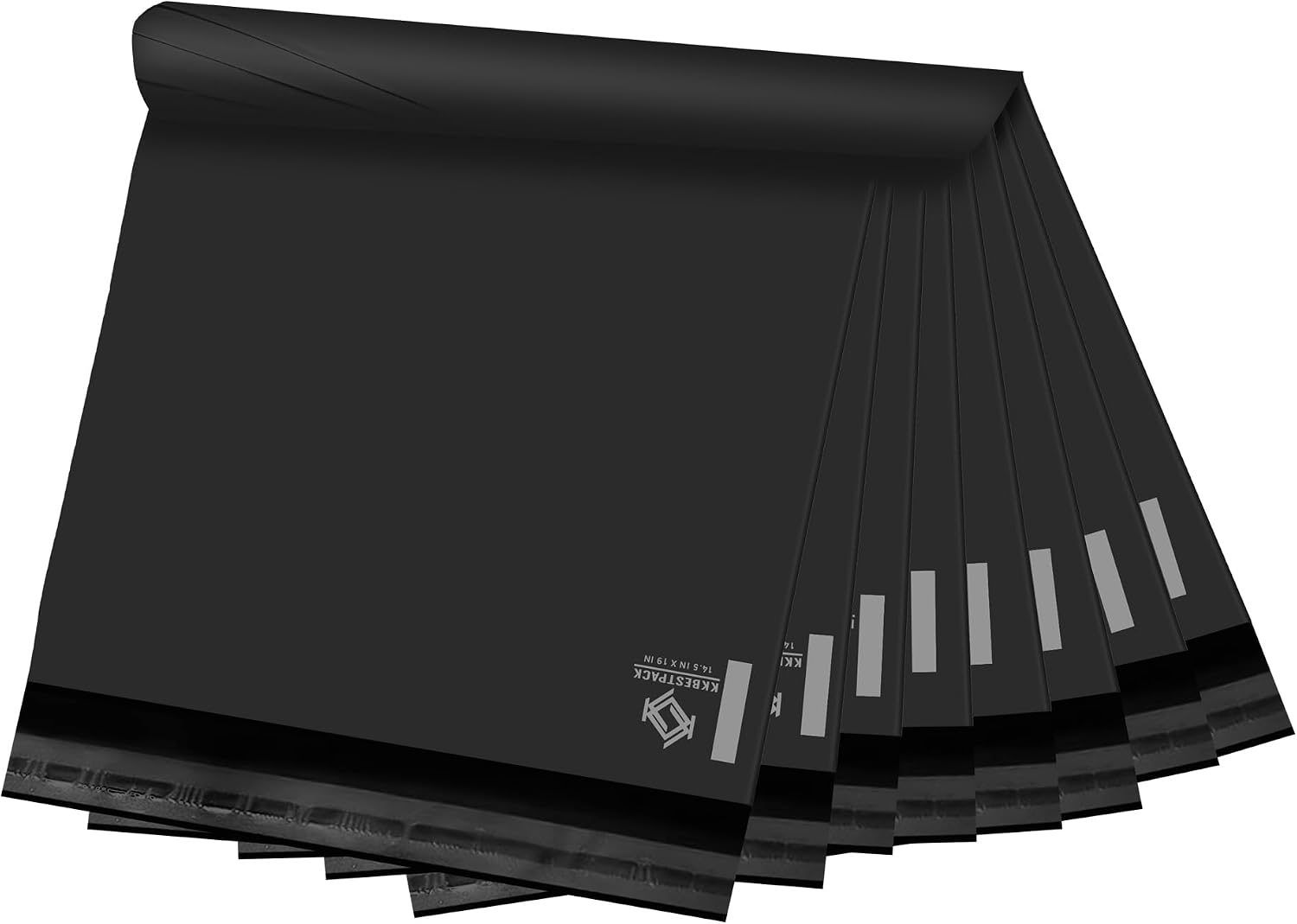KKBESTPACK Black Poly Mailers 14.5x19 in, Shipping Bags, 500 Pcs