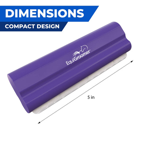 EquiGroomer 5-Inch Undercoat Deshedding Brush for Dogs & Cats, Purple