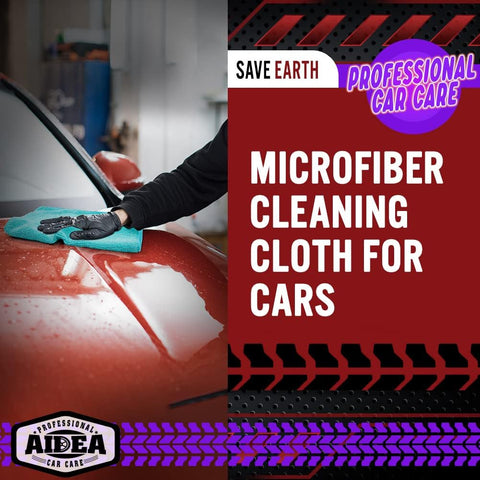 AIDEA Microfiber Cleaning Cloth-50PK, Microfiber Towels for Cars, 12"×12"