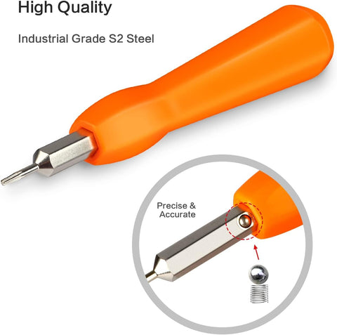 Video Screwdriver Bit Set for Battery and Wifi Access(Orange)