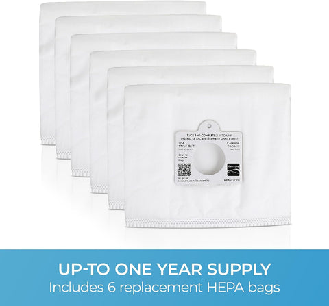 Kenmore 53292 Type Q HEPA Replacement Dust Bags, 6 Count