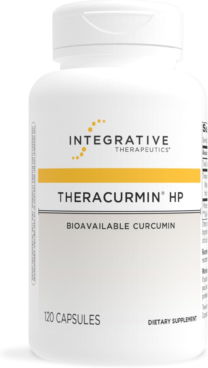 Integrative Therapeutics Theracurmin HP Turmeric Supplement, 120 Capsules