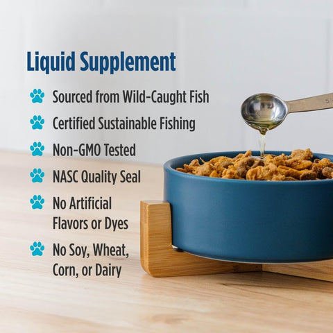 Nordic Naturals Omega-3 Pet, 1380mg Fish Oil for Dogs w/EPA DHA - 16oz