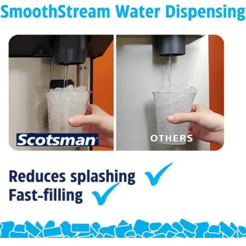 Scotsman Meridian Touchfree Countertop Nugget Ice Maker & Water Dispenser - 500 lb/Day, 40 lb Storage Bin