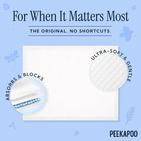 Peekapoo - The Original Disposable Baby Changing Pad Liners – 50 Pack