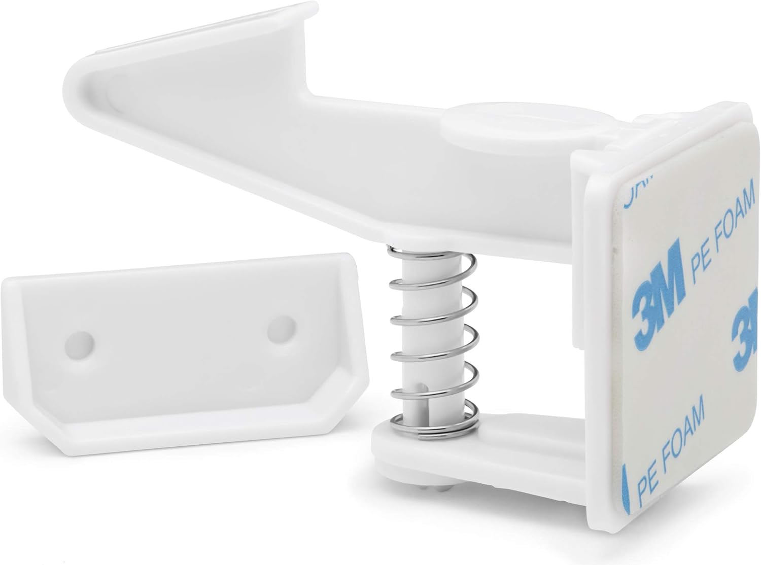 [12-Pack] Invisible Baby Proofing Cabinet Locks - No Drill Child Safety Drawer Latches - Adhesive Childproof Latch for Cabinets, Kitchen & Furniture - Secure Toddler & Infant Safety No Tools Required
