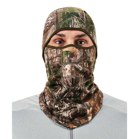 Ergodyne - 16833 N-Ferno 6823 Balaclava Ski Mask, Wind-Resistant Camo Face Mask, Hinged Design to Wear as Neck Gaiter, RealTree Camouflage, One size