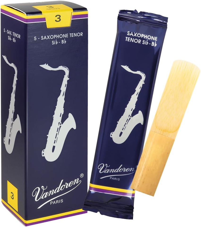 Vandoren SR223 Tenor Sax Traditional Reeds Strength 3; Box of 5