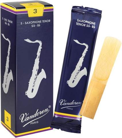 Vandoren SR223 Tenor Sax Traditional Reeds Strength 3; Box of 5