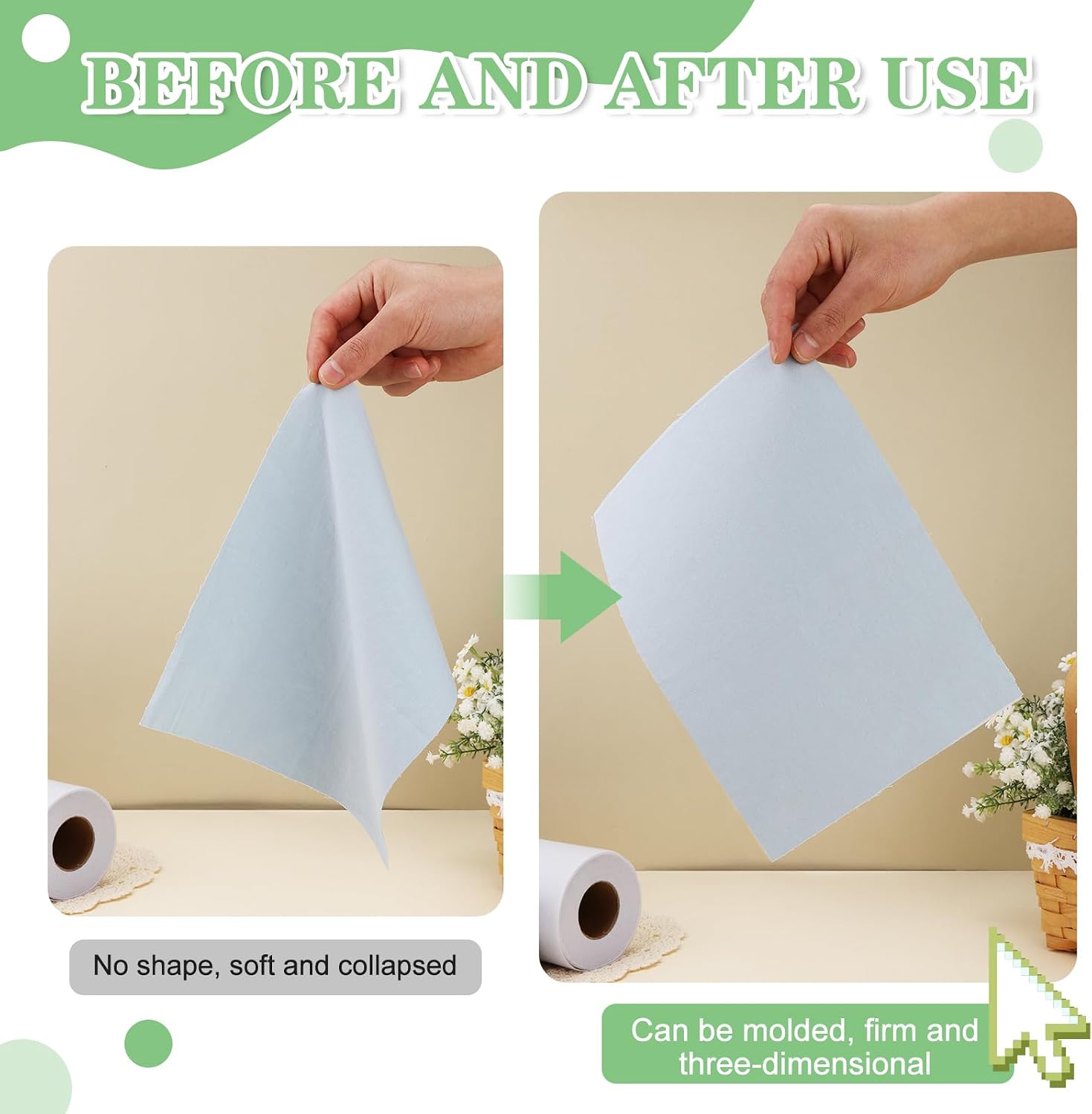 Medium Weight Fusible Interfacing for Sewing Iron On Interfacing