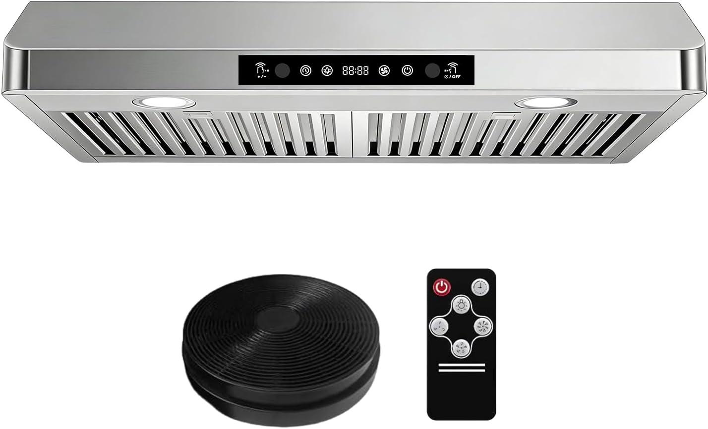 30 Inch Under Cabinet Range Hood, 500 CFM, Duct/Ductless