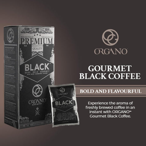 2 Boxes ORGANO Gourmet Black Coffee, 100% Certified Ganoderma Lucidum (60 sachets)