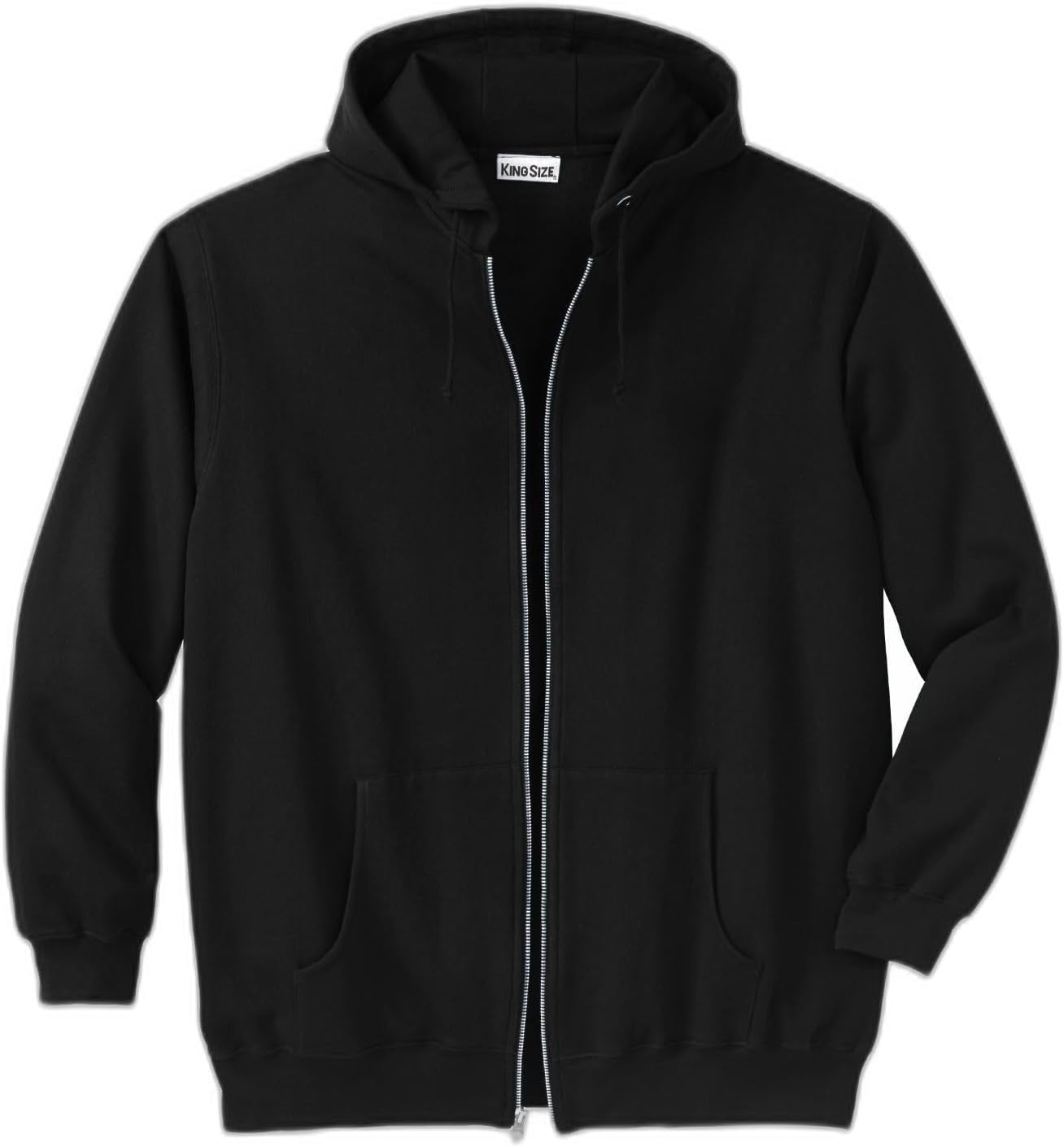 KingSize Men's Big & Tall Fleece Zip-front Hoodie Jacket
