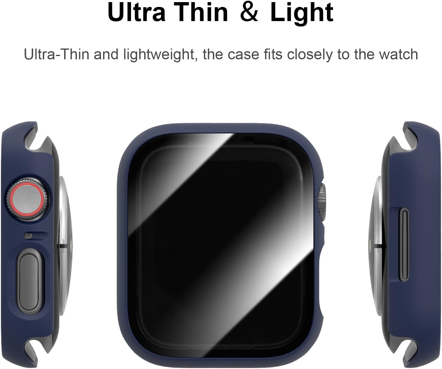 6 Pack Case with Screen Protector for Apple Watch SE3/SE2/SE/6/5/4 40mm