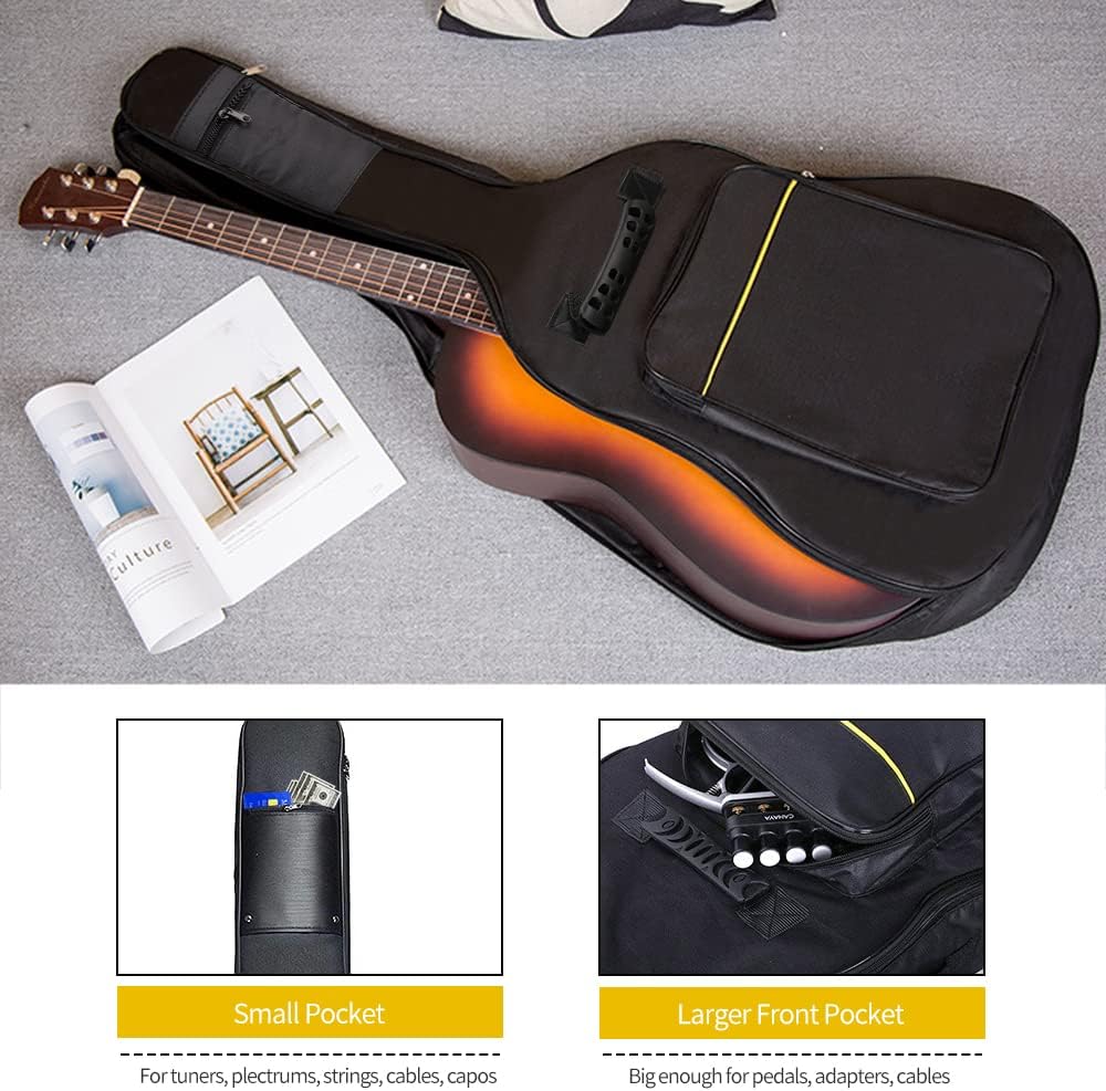 Mdvora 1/2/3 Pack Guitar Bags, 38-41 Inch Electric & Acoustic Guitar Case