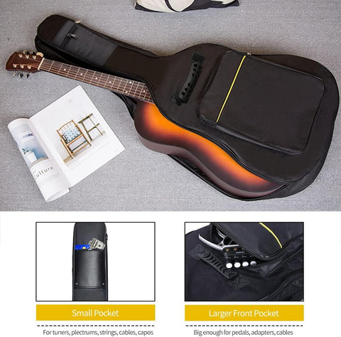 Mdvora 1/2/3 Pack Guitar Bags, 38-41 Inch Electric & Acoustic Guitar Case